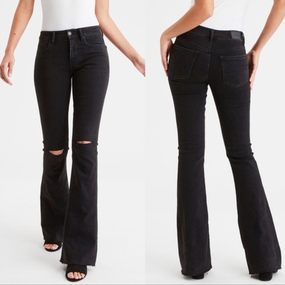 American Eagle Hi-Rise Slim Flare jeans